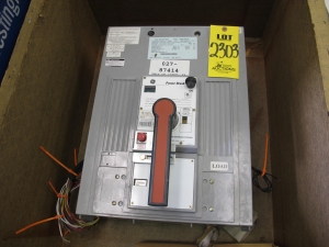 BREAKER, CIRCUIT TYPE, POWER BREAK I KIND, 2500A FRAME/1600A CONTINUOUS CURRENT AMP RATING, 600VAC/250VDC VOLT RATING, 3 POLE. INCLUDES OPTIONAL TRIP UNIT FUNCTIONS + (1) TSST10RS SHUNT TRIP UNIT + (1) TSBAAS BELL ALARM + (1) TSAS2AB4S AUX SWITCH + (1) TPSLDA PADLOCK + (6) TS20BCA T-STUDS, PART # QTPMM7616D OPTIONS (W-44) LOADING & HANDLING FEE $15-